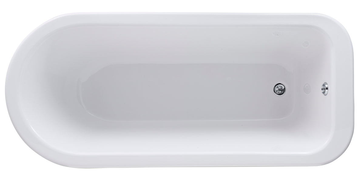 Lumora Single Ended Freestanding Bath - 1700mm x 750mm - White
