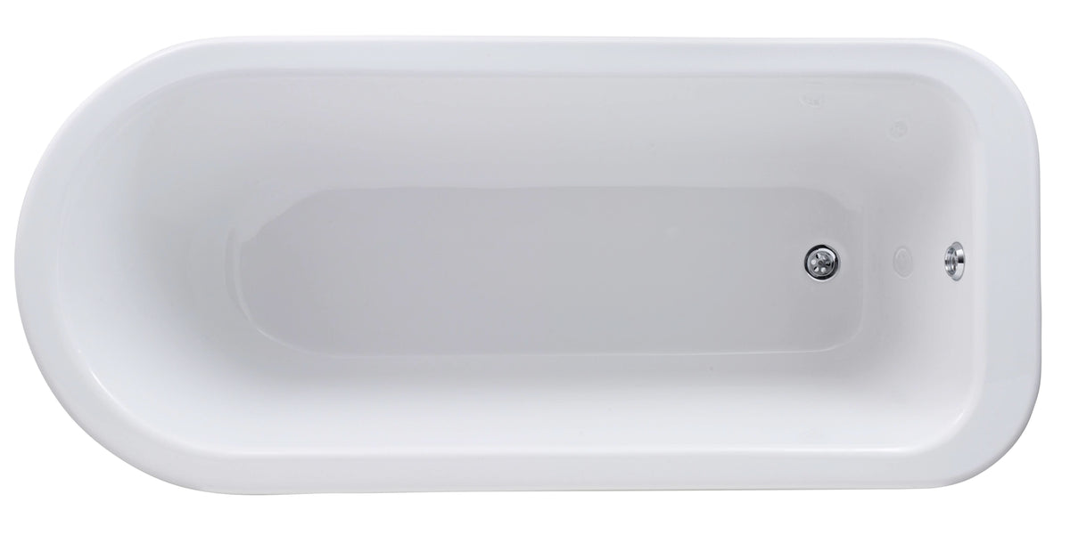 Lumora Single Ended Freestanding Bath - 1700mm x 750mm - White