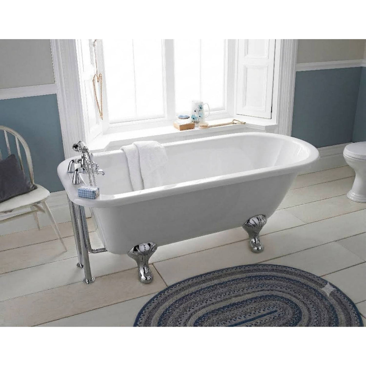 Lumora Single Ended Freestanding Bath - 1700mm x 750mm - White