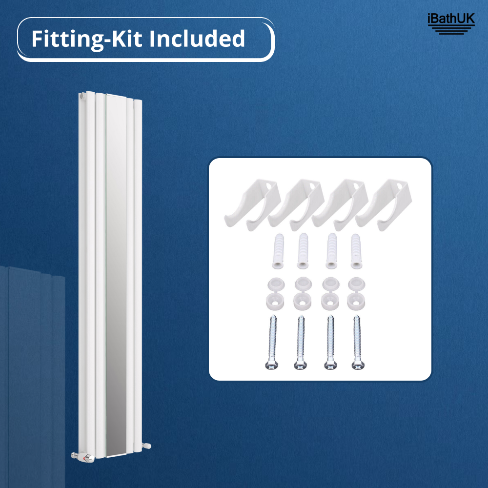 Princia Mirror Radiator - 1800 x 380mm