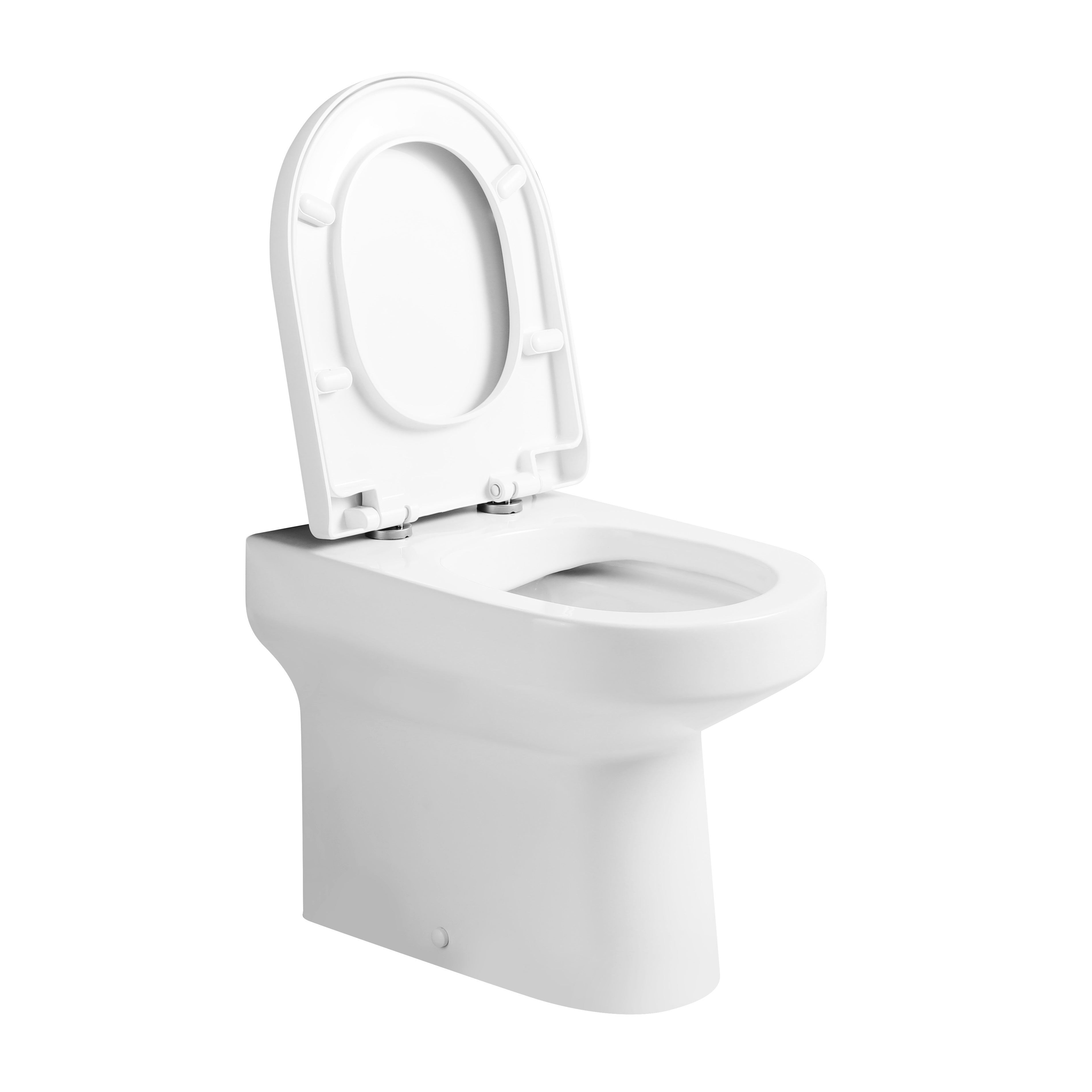 Rimini Rimless Back to wall Toilet With Soft Close Seat Options & fixing Kit - White