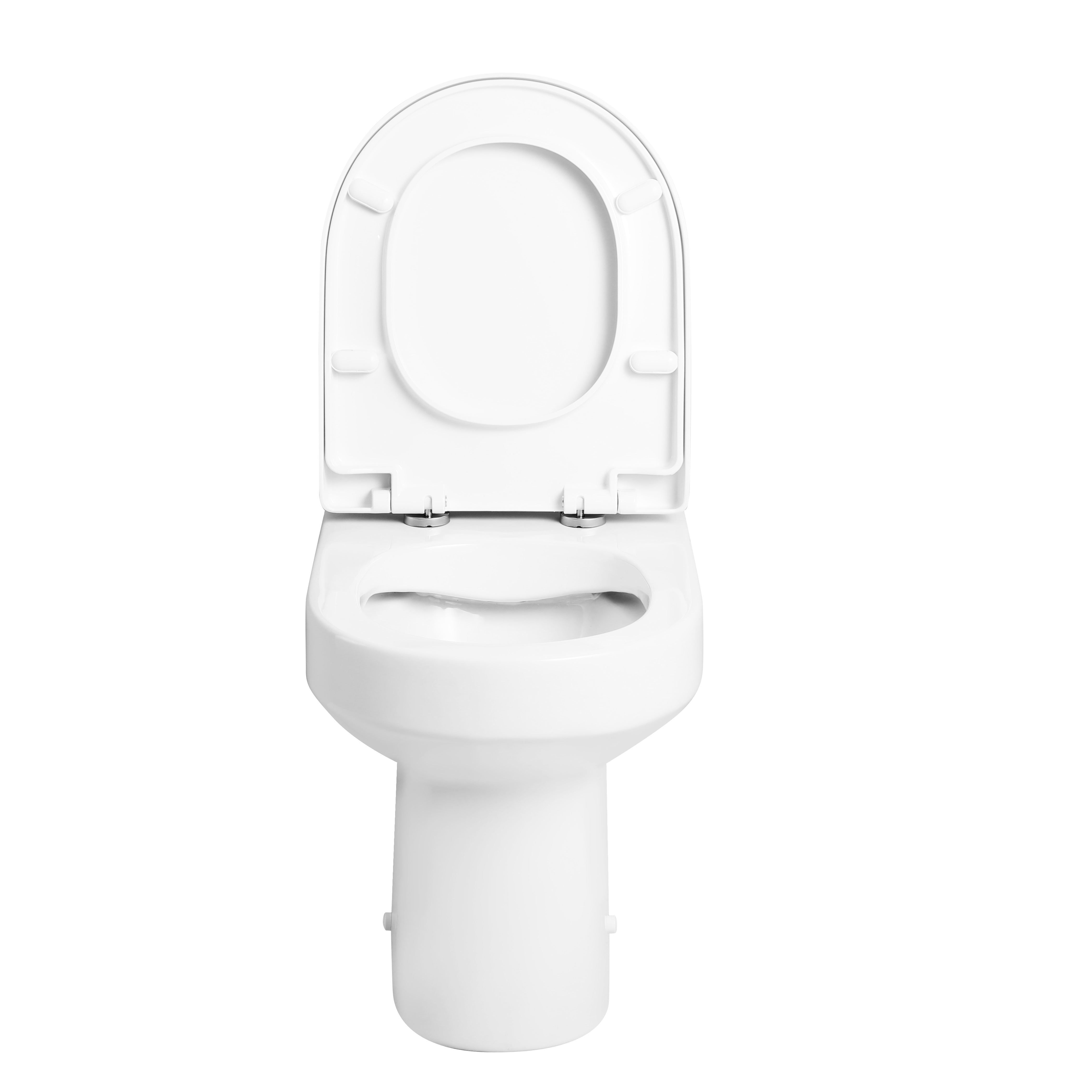 Rimini Rimless Back to wall Toilet With Soft Close Seat Options & fixing Kit - White