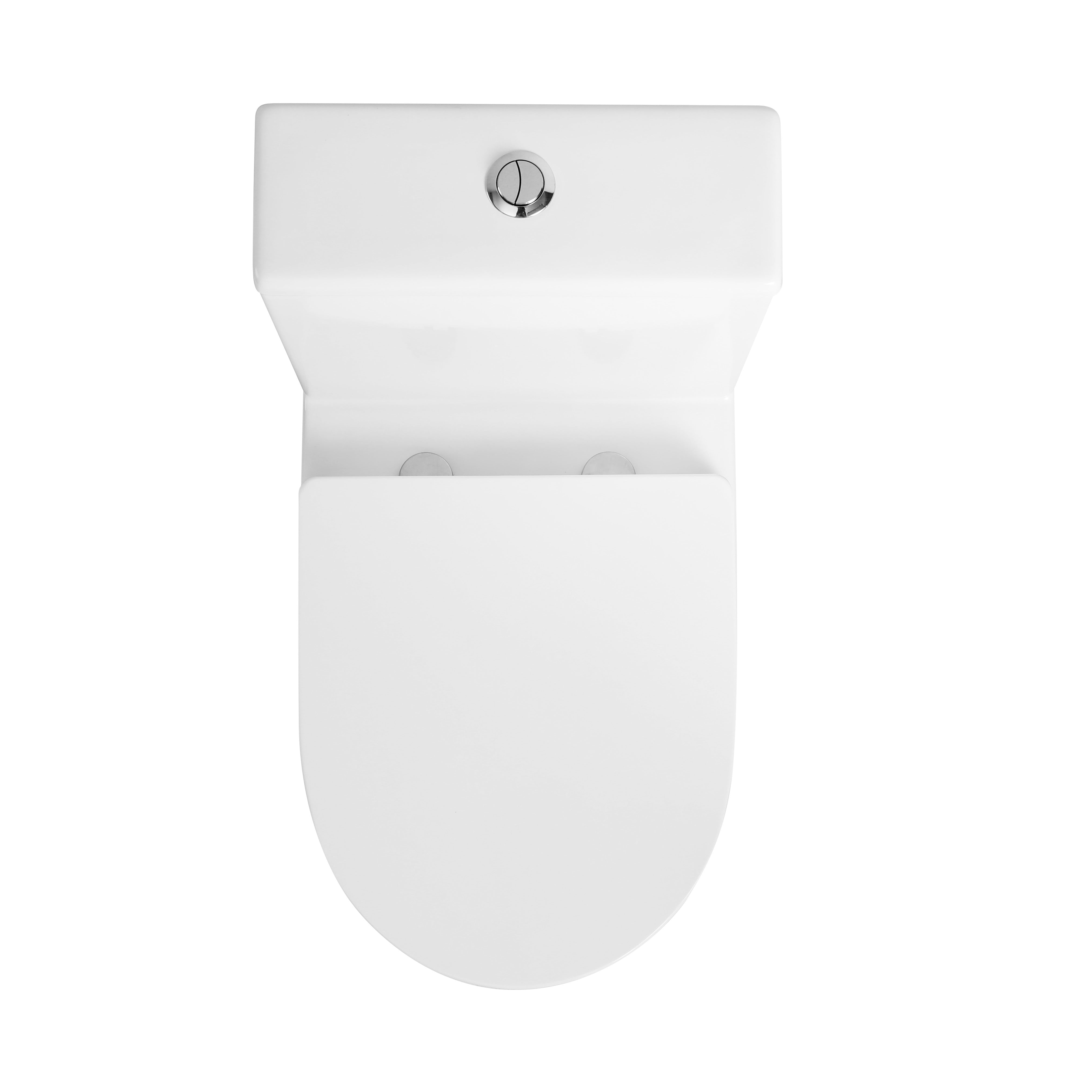 Rimini Close Coupled Toilet with Cistern & Soft Close Seat Options - White