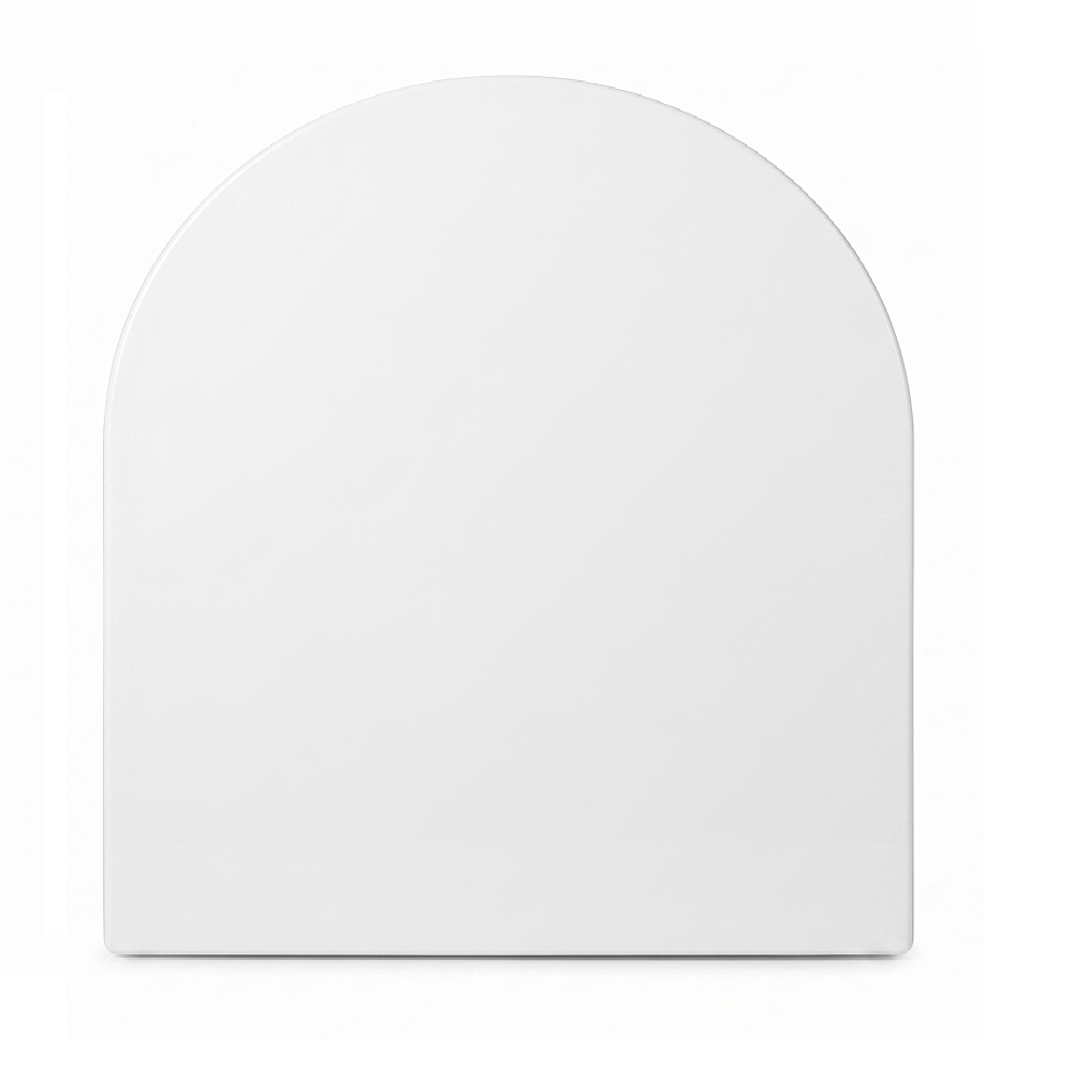 Rimini Modern D Shape Soft Close Toilet Seat - White