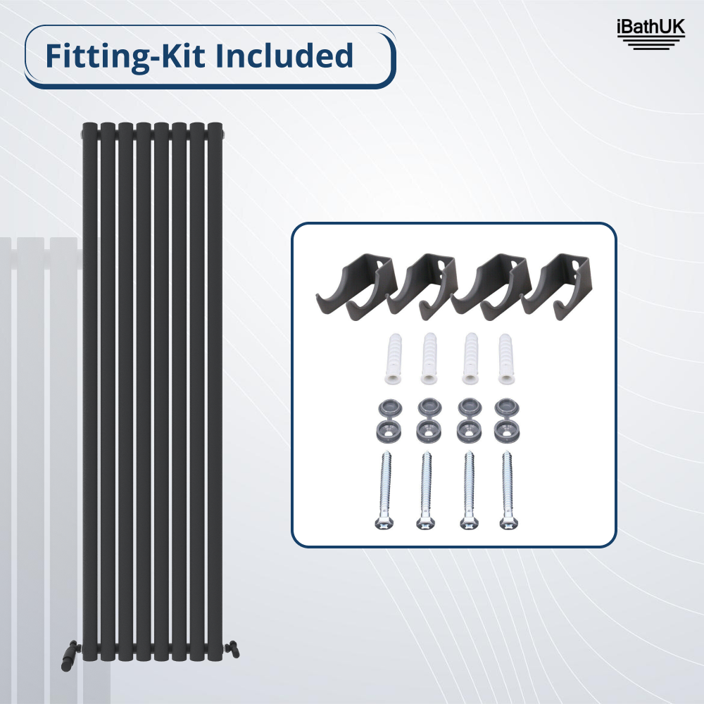Princia Vertical Single Oval Panel Radiator
