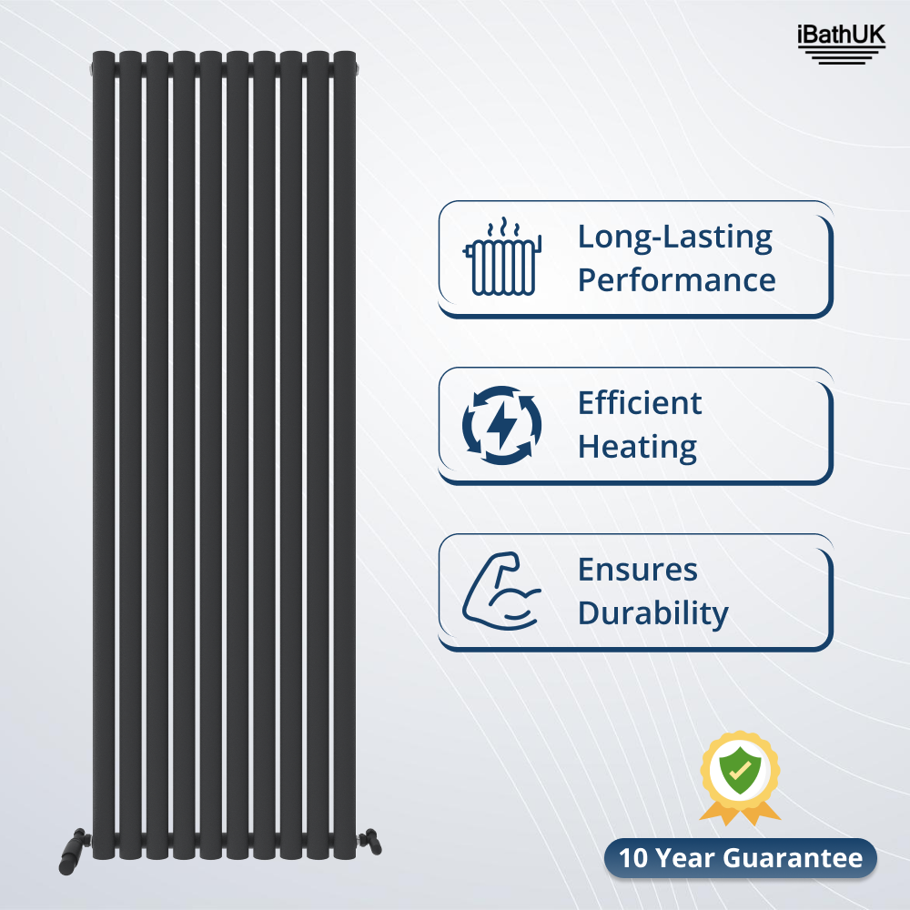 Princia Vertical Single Oval Panel Radiator