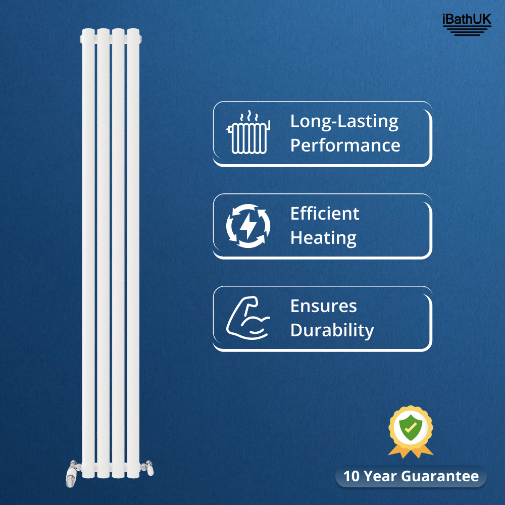 Princia Vertical Single Oval Panel Radiator