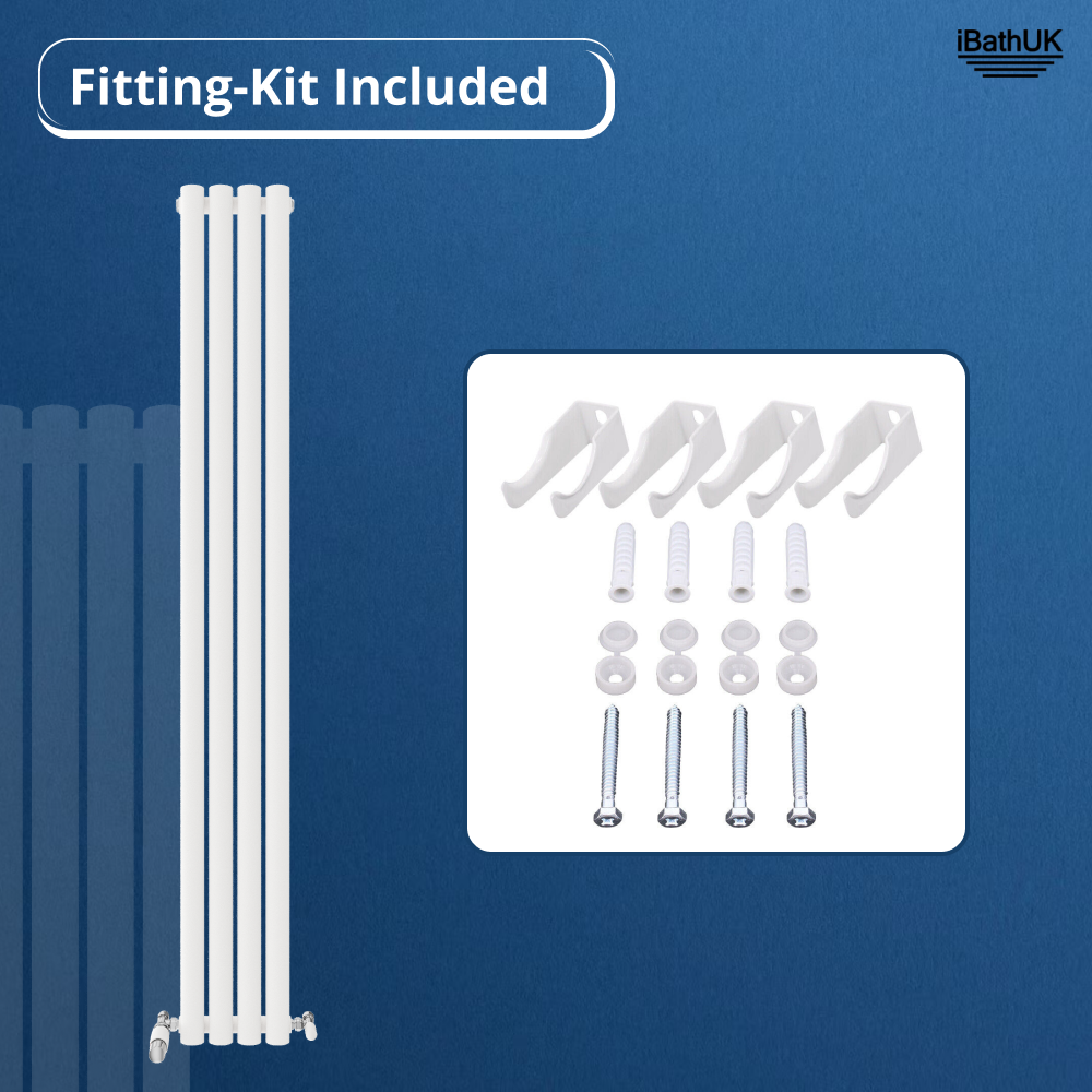Princia Vertical Single Oval Panel Radiator