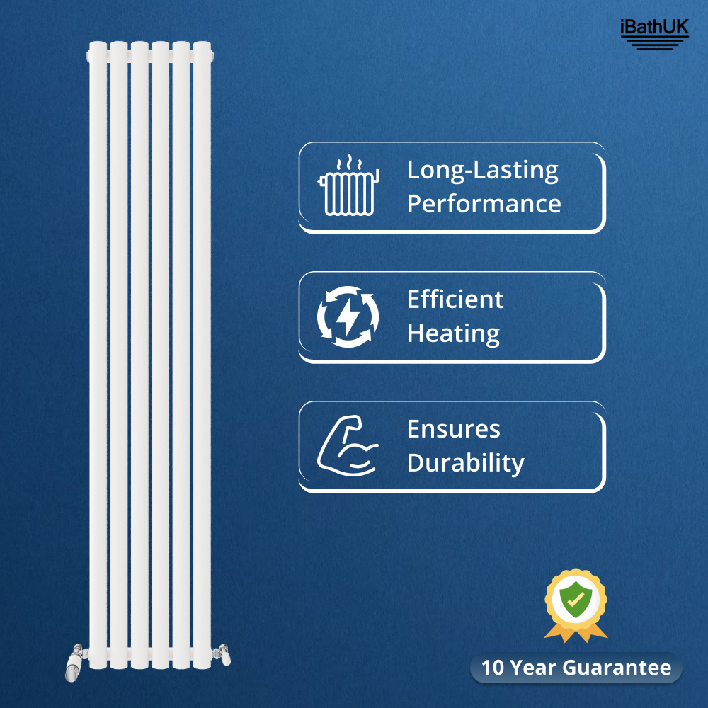 Princia Vertical Single Oval Panel Radiator