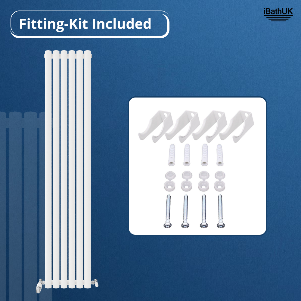 Princia Vertical Single Oval Panel Radiator