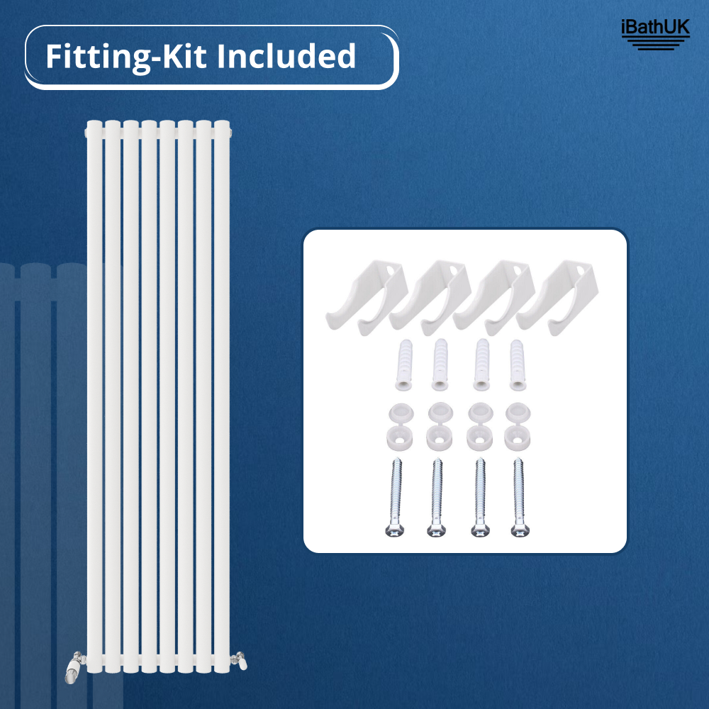 Princia Vertical Single Oval Panel Radiator