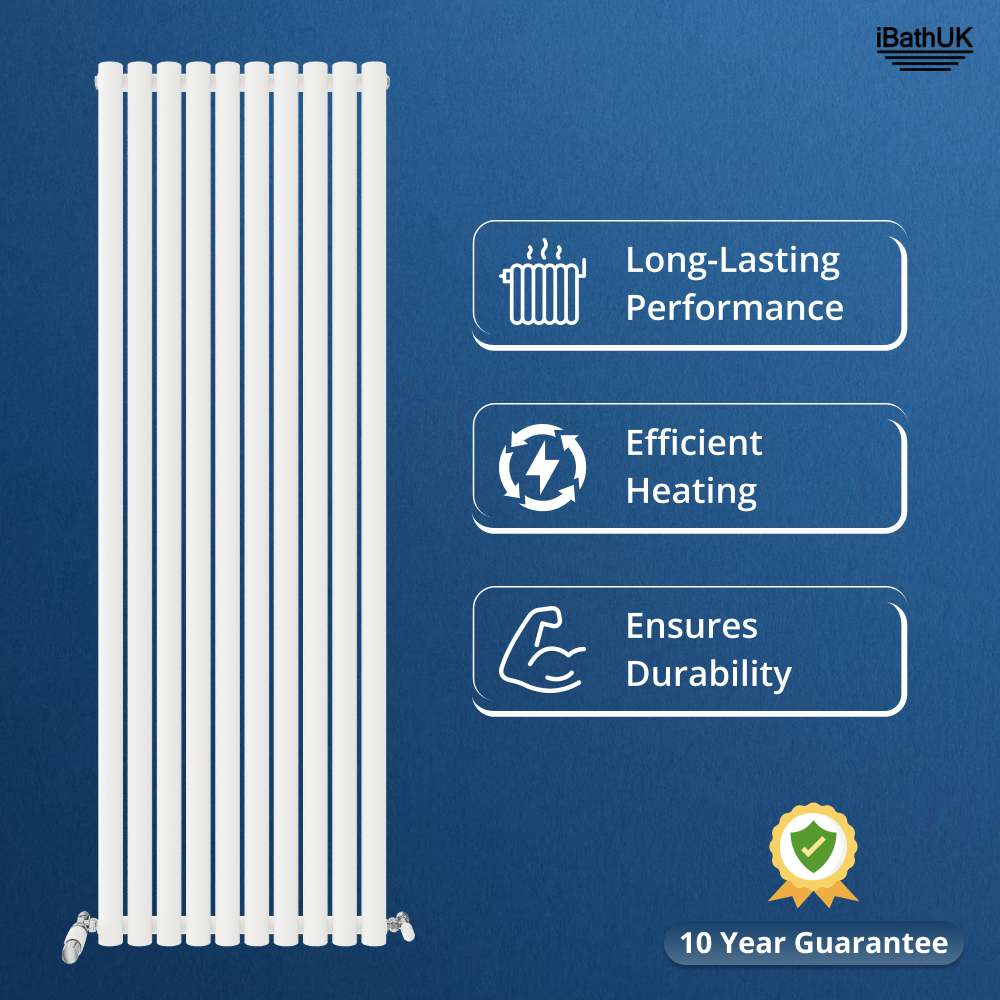 Princia Vertical Single Oval Panel Radiator