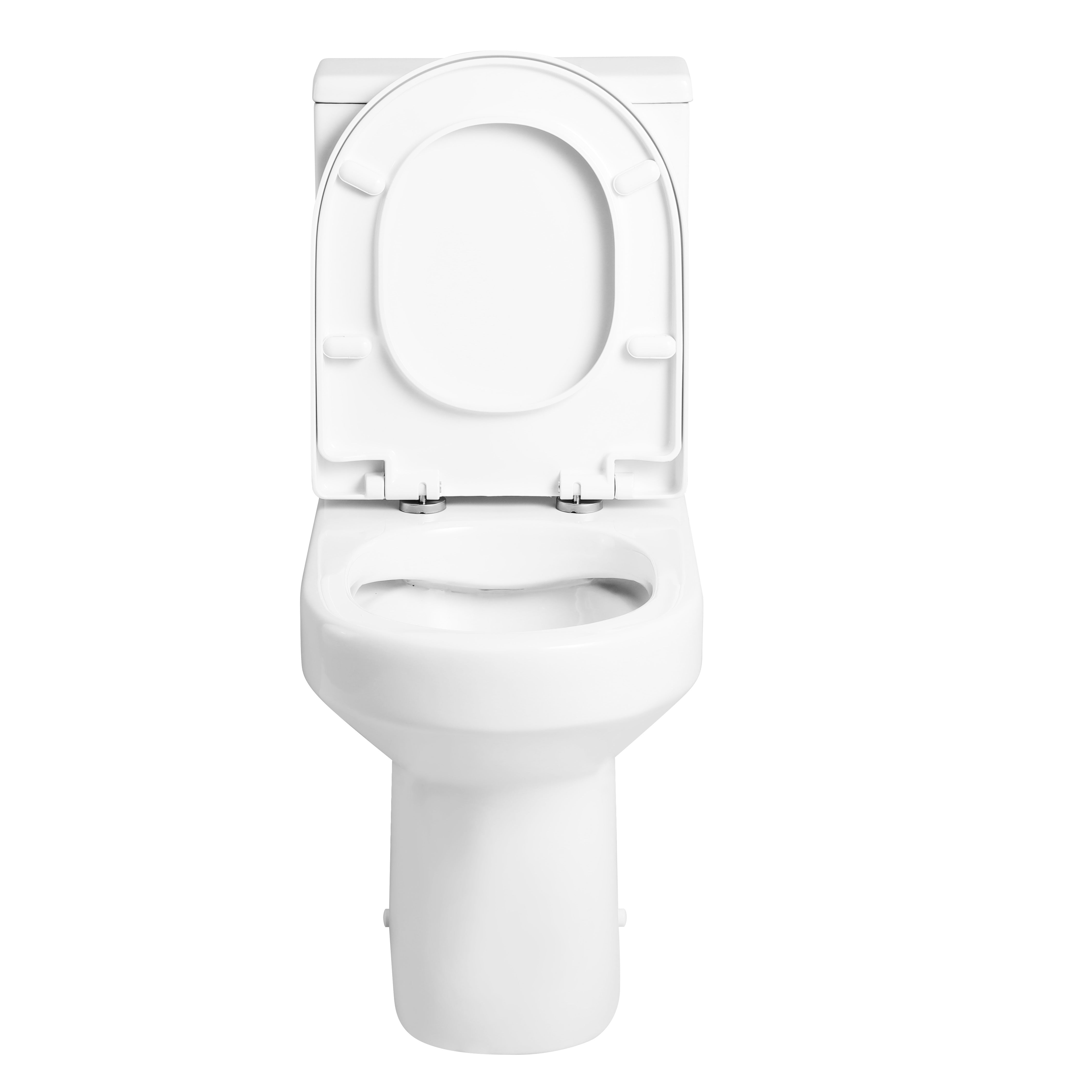 Rimini Close Coupled Toilet with Cistern & Soft Close Seat Options - White