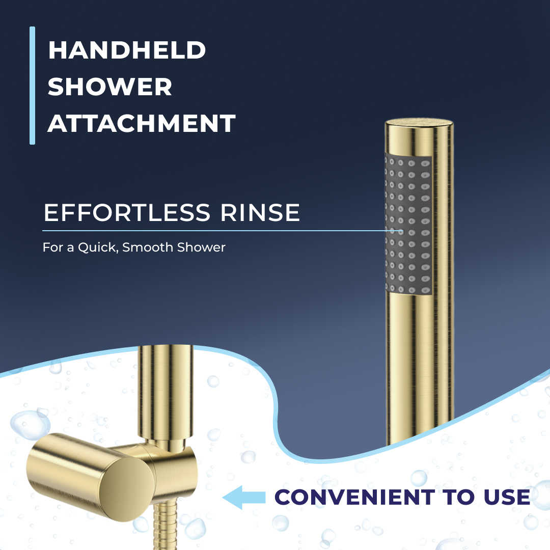 Stream Round Waterfall Bath Shower Mixer Tap