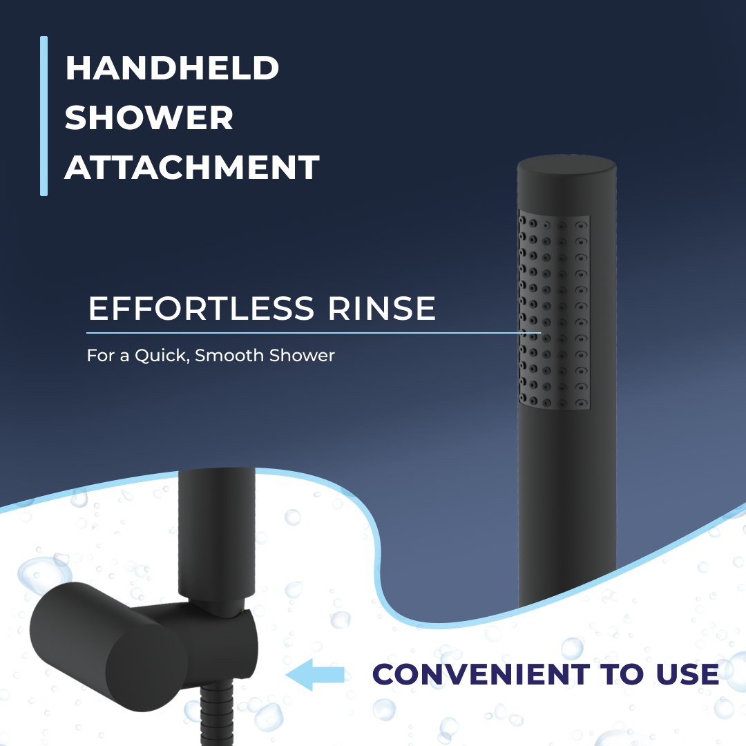 Stream Round Waterfall Bath Shower Mixer Tap