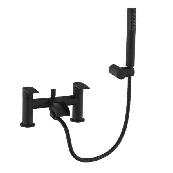 VeeBath Stream Round Waterfall Bath Shower Mixer Tap with Kit