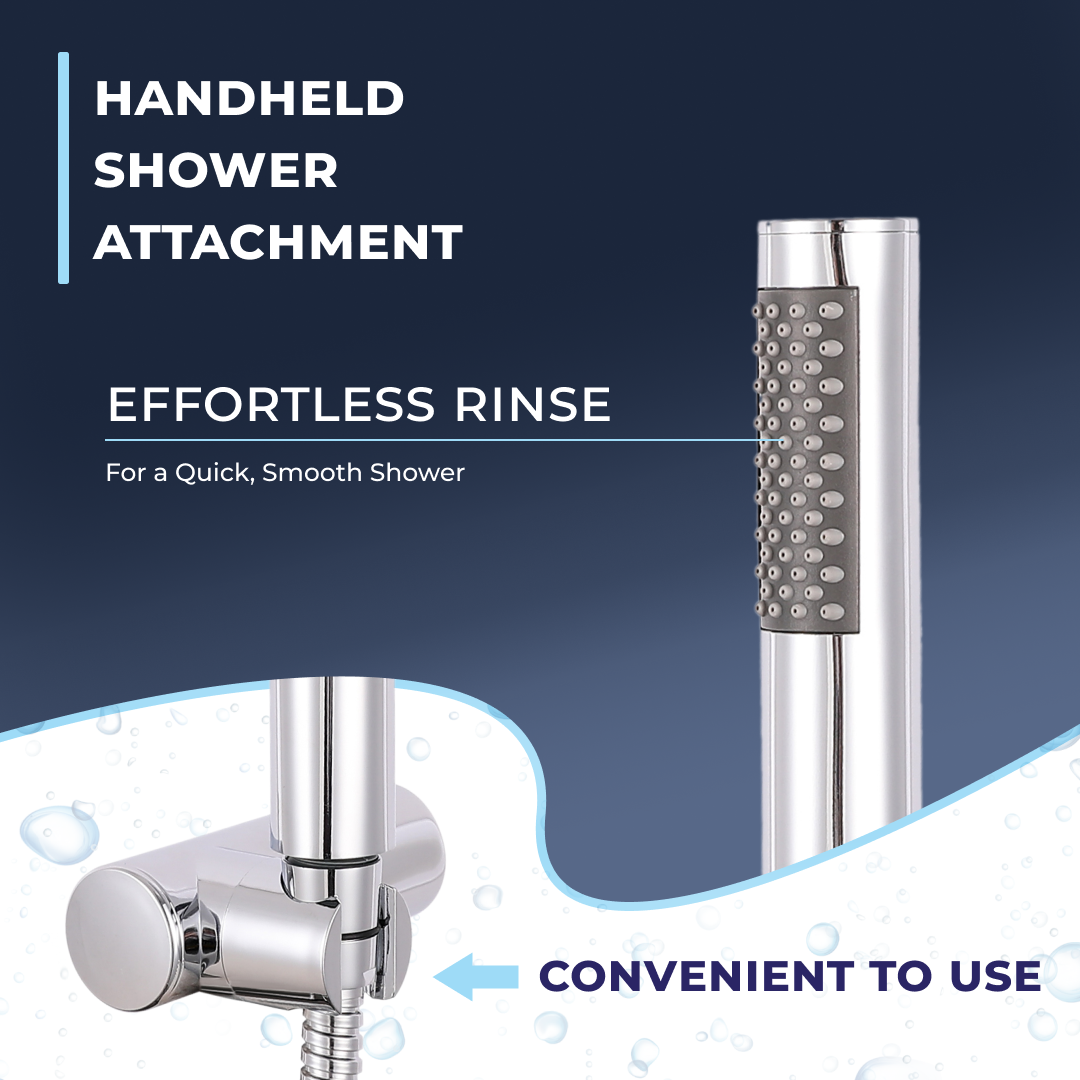 Stream Round Waterfall Bath Shower Mixer Tap