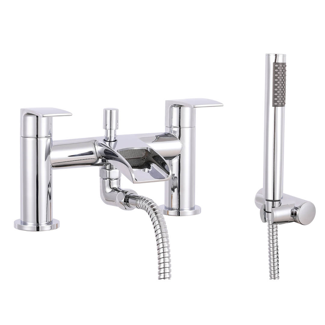 Stream Round Waterfall Bath Shower Mixer Tap
