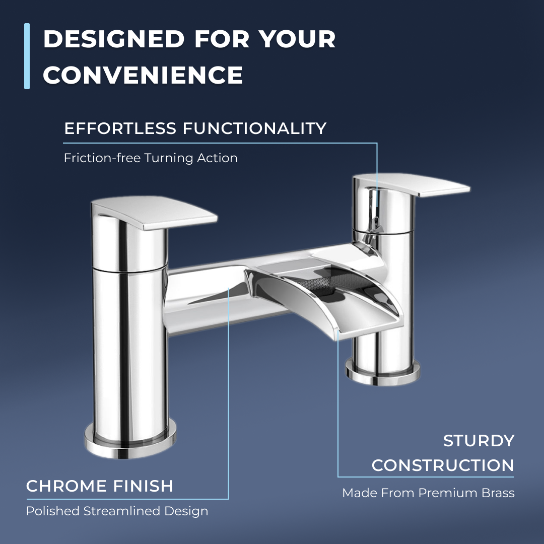 Stream Round Waterfall Bath Filler Tap