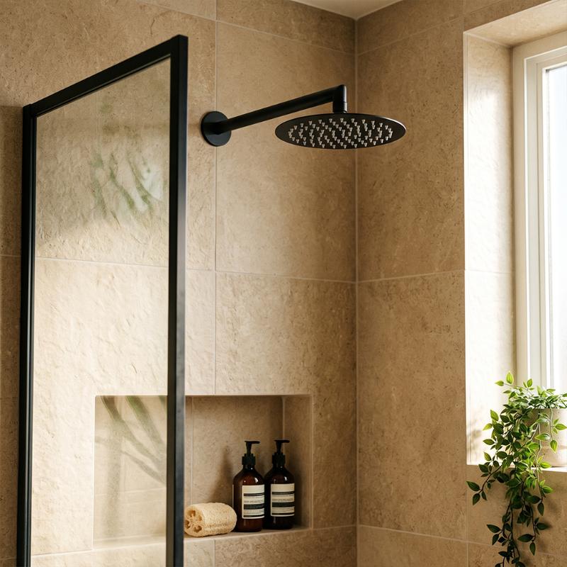 Clifton Round Fixed Shower Head - 200mm