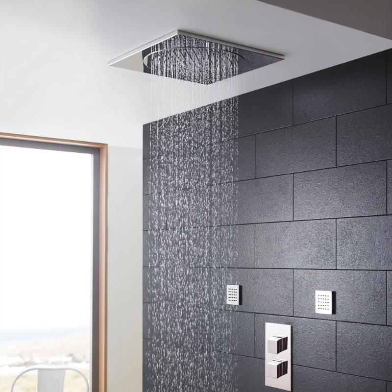 Clifton Square Fixed Shower Head - Chrome
