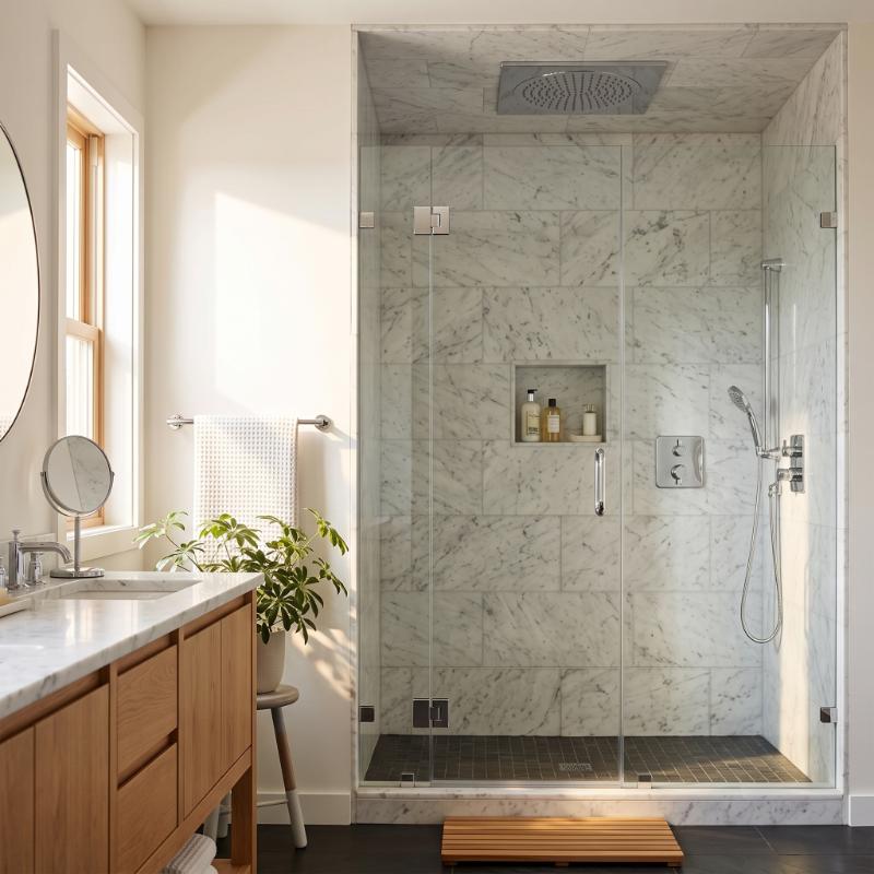 Clifton Square Fixed Shower Head - Chrome