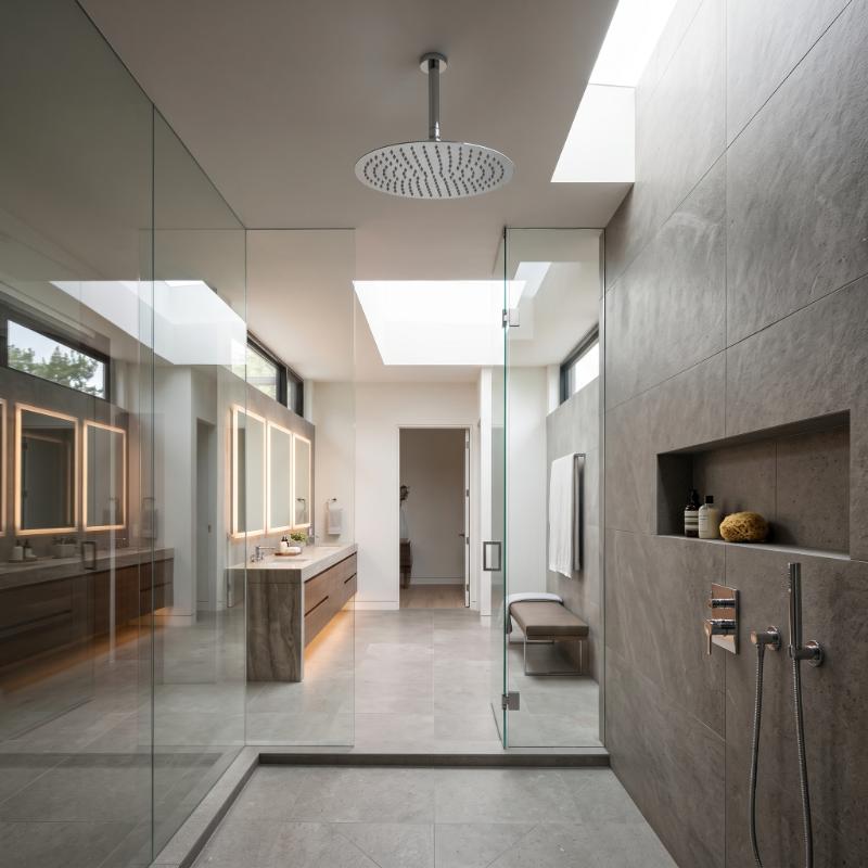 Clifton Round Fixed Shower Head - 400mm - Chrome