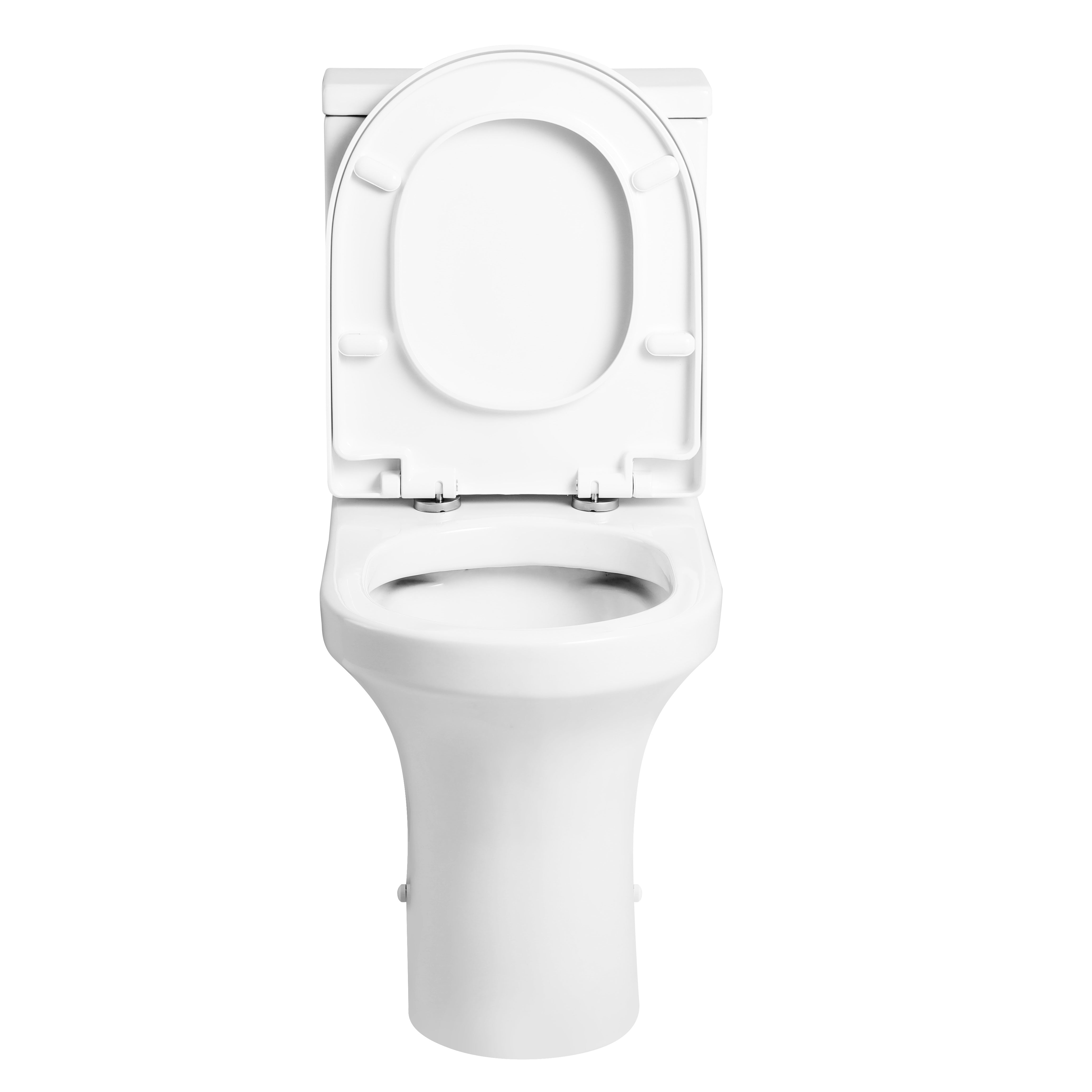 Rosmerry  Rimless Close Coupled Toilet With Cistern & Seat - White