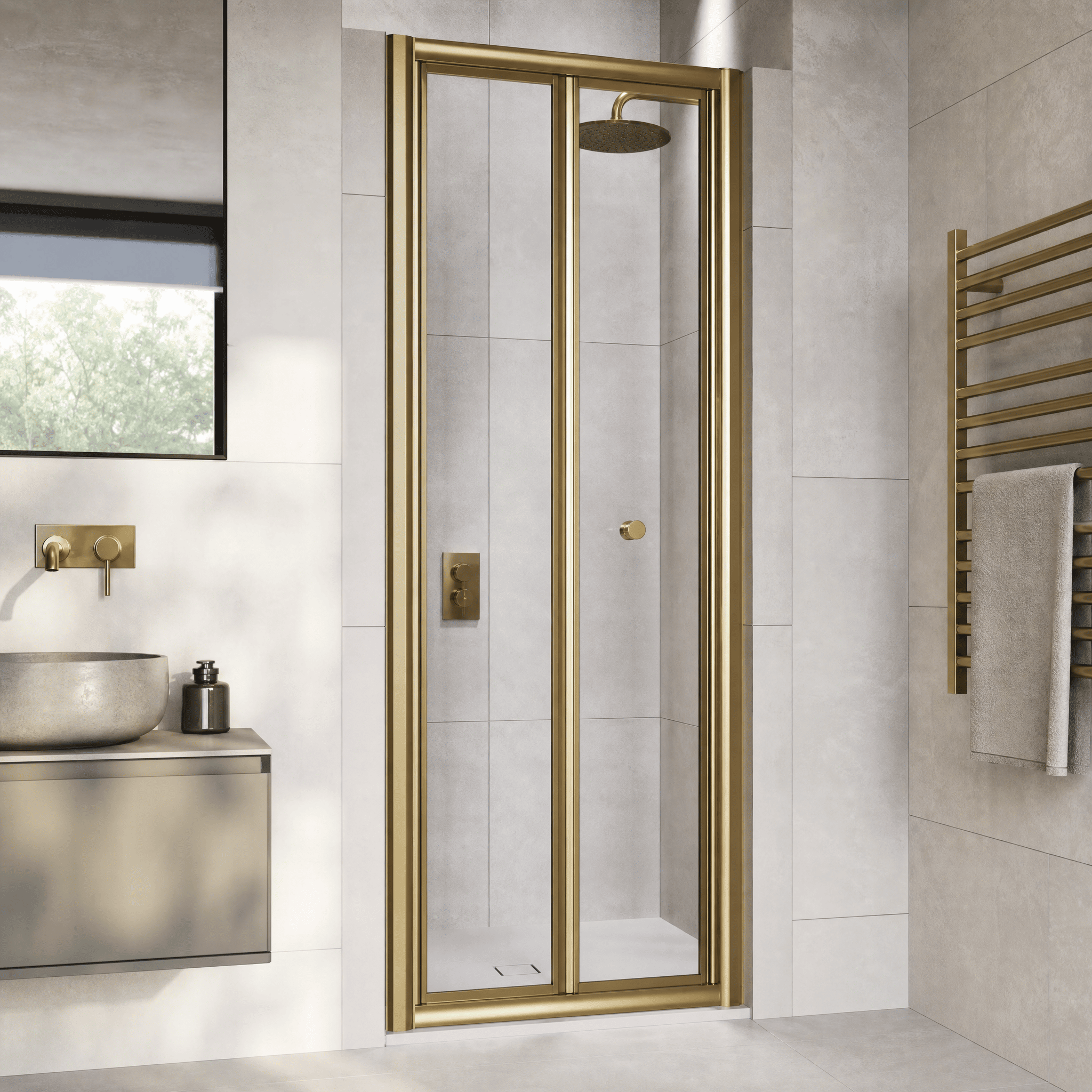 Matrix 4mm Glass Bi-fold Shower Door