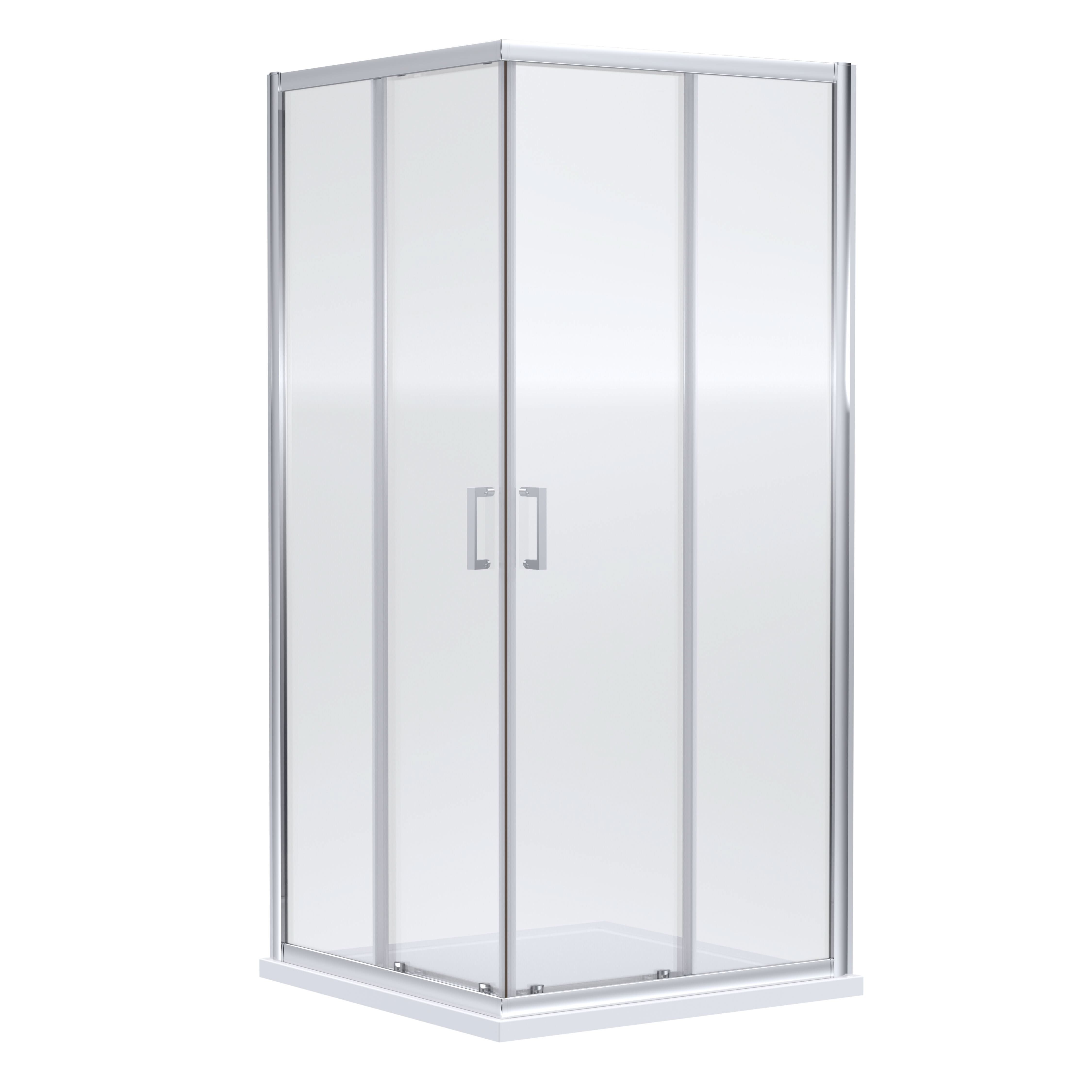 Matrix 6mm Glass Quadrant Shower Enclosure - Chrome