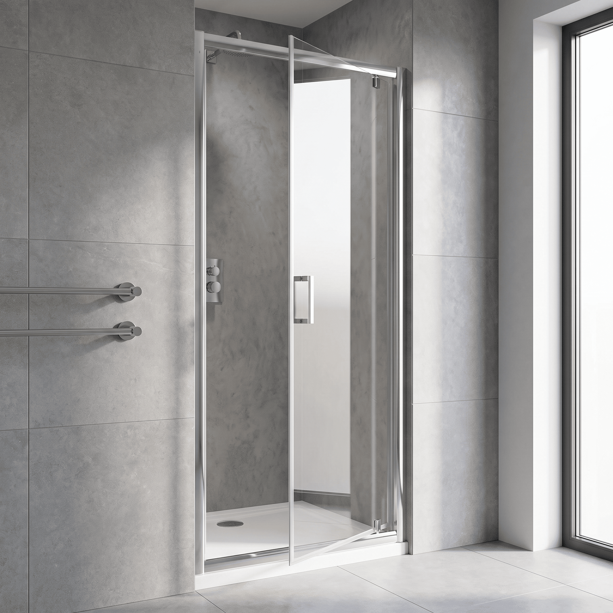 Matrix 6mm Glass Pivot Shower Door