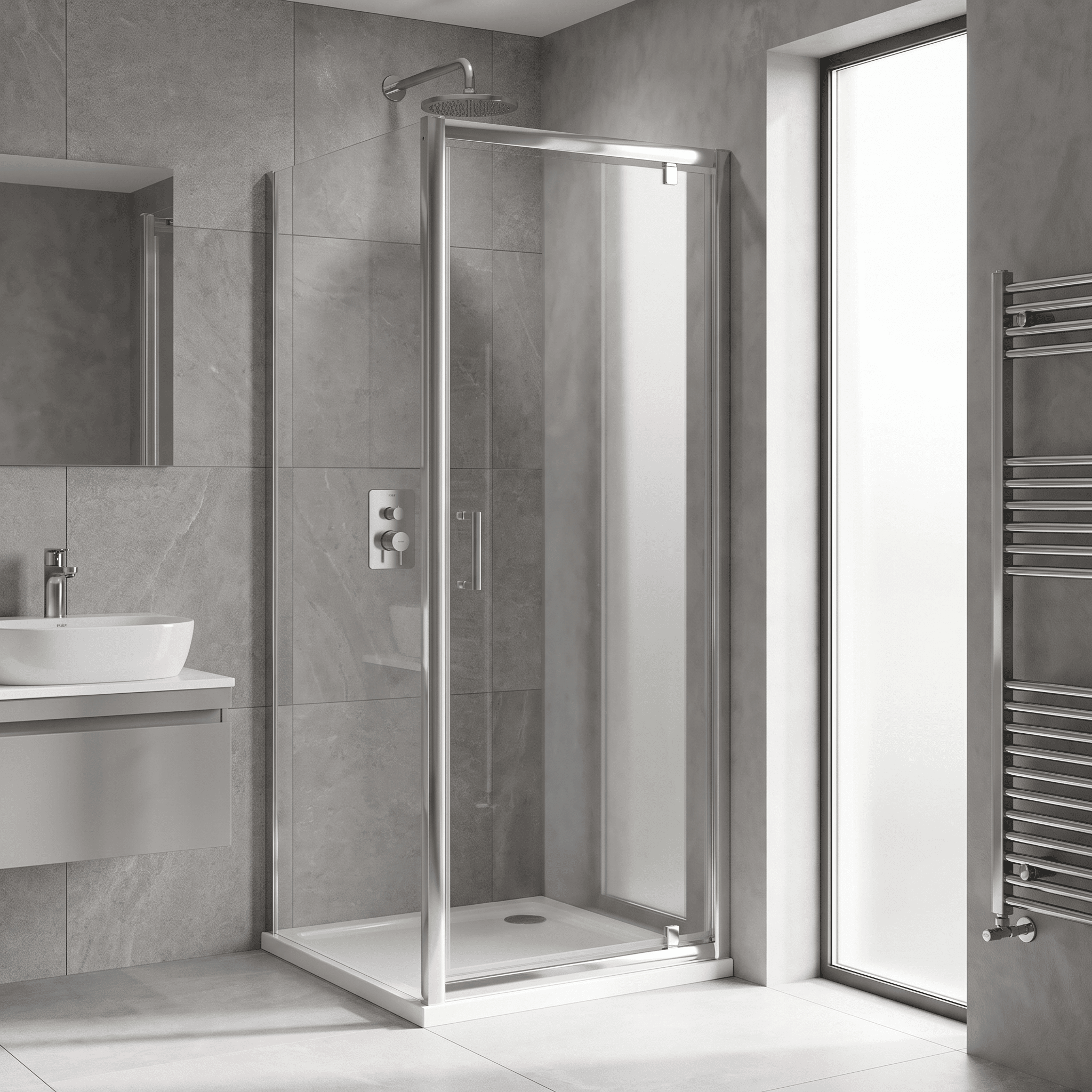 Matrix 6mm Glass Pivot Shower Door