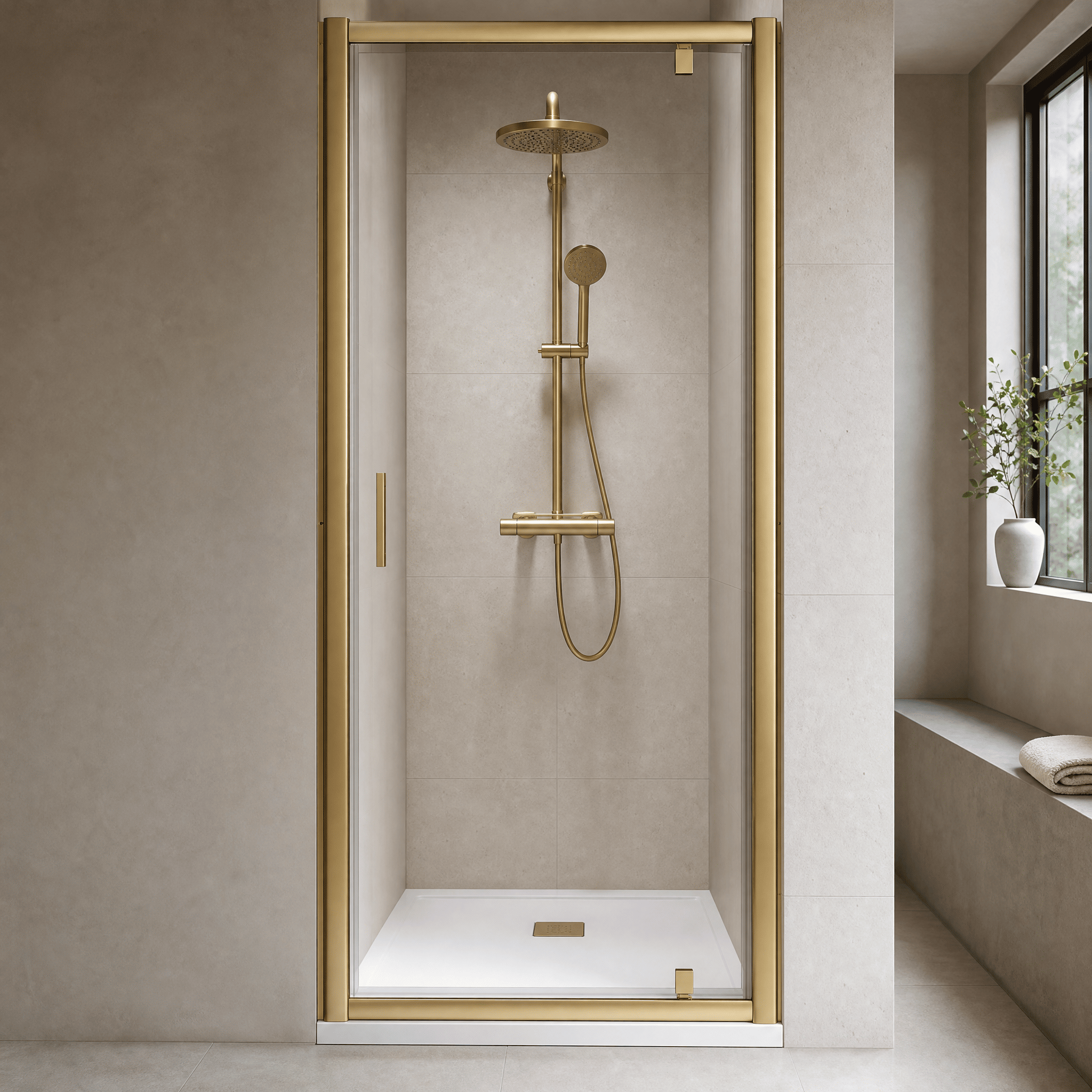 Matrix 6mm Glass Pivot Shower Door