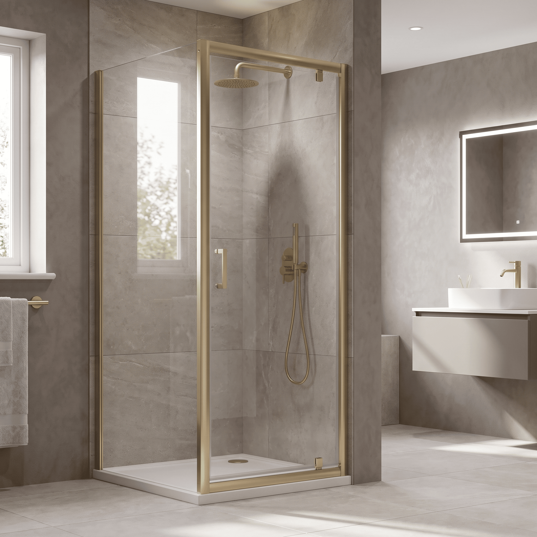 Matrix 6mm Glass Pivot Shower Door