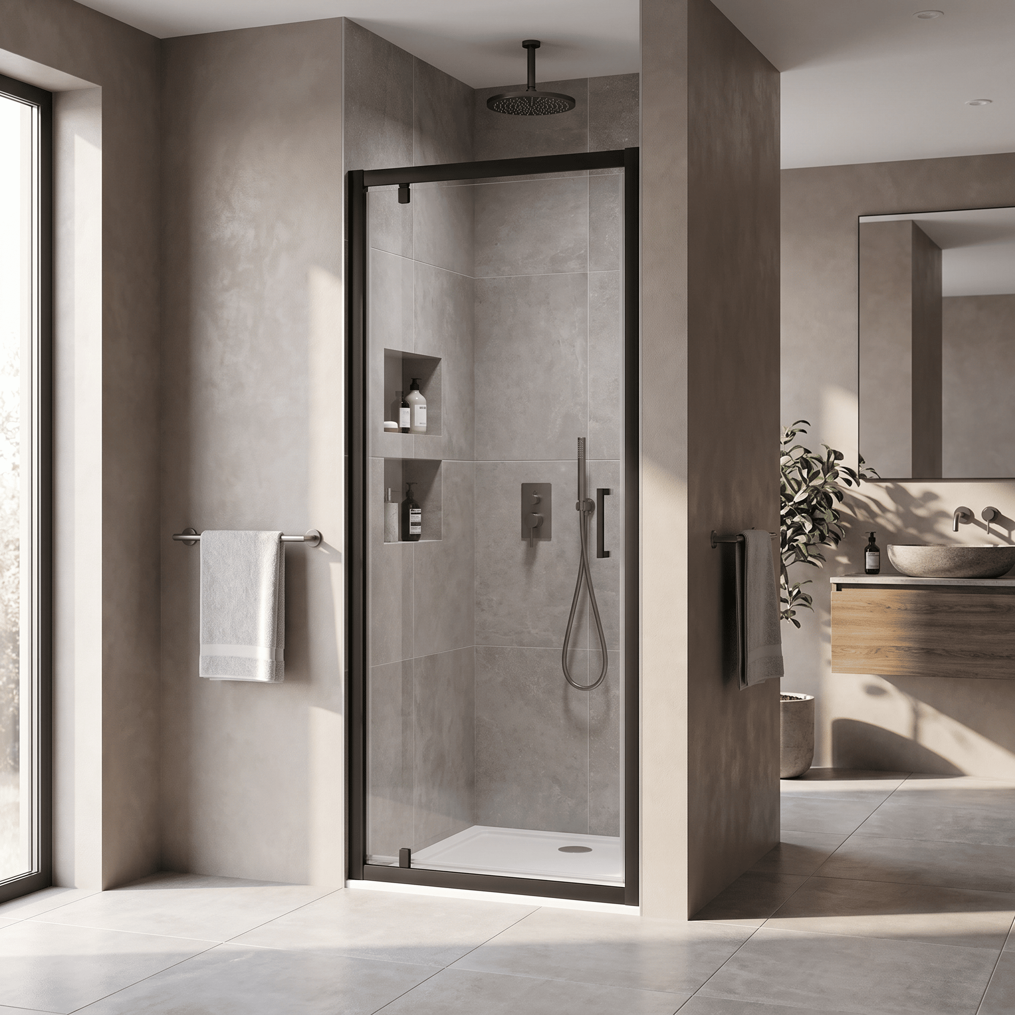 Matrix 6mm Glass Pivot Shower Door