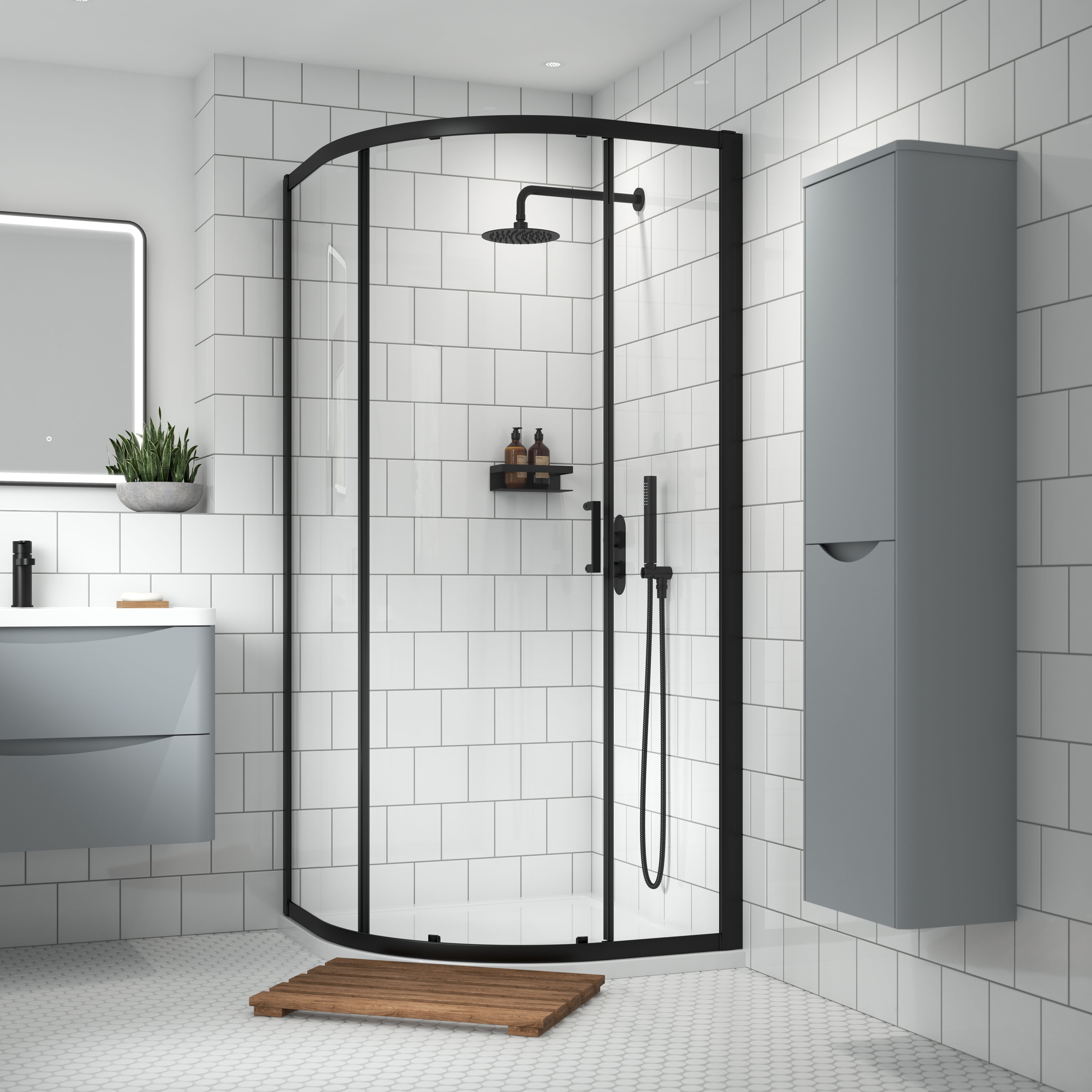 Matrix 6mm Glass Quadrant Shower Enclosure
