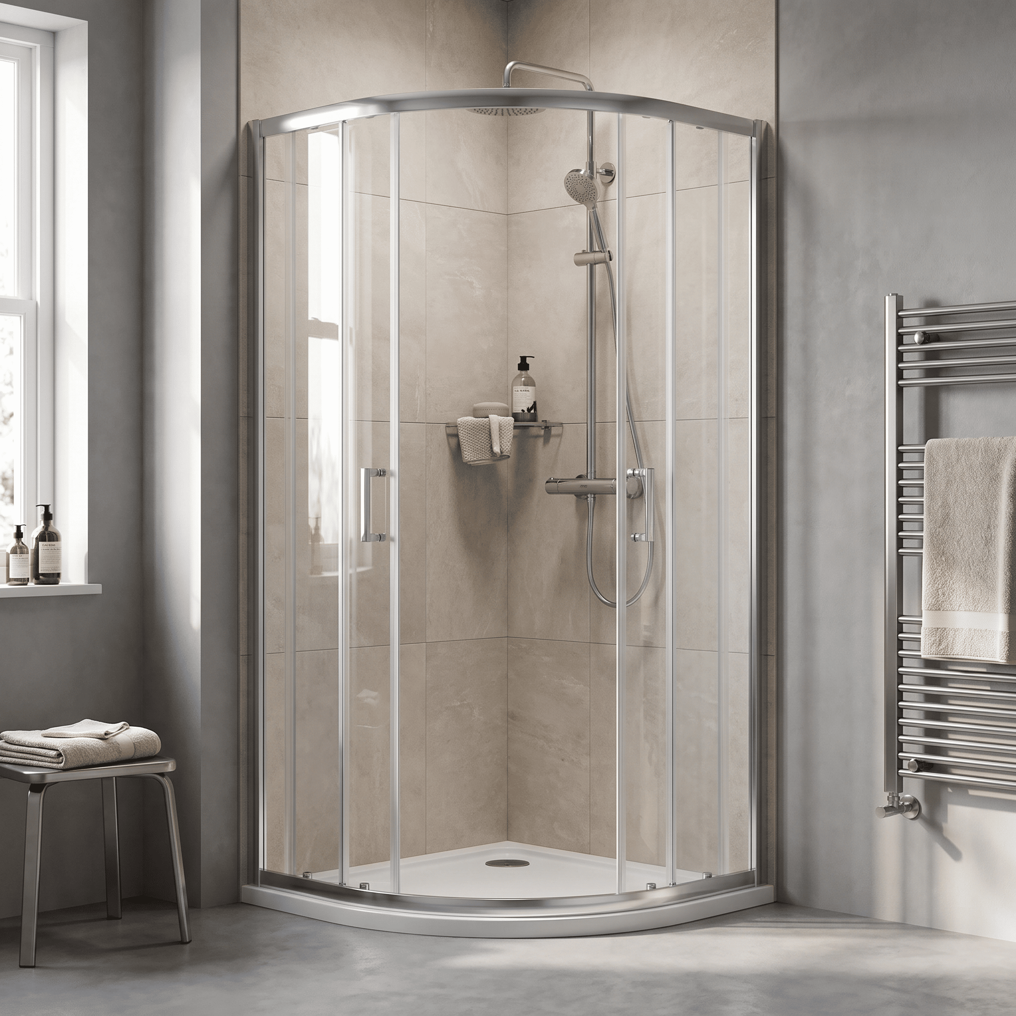 Matrix Two Door 6mm Glass Quadrant Shower Enclosure
