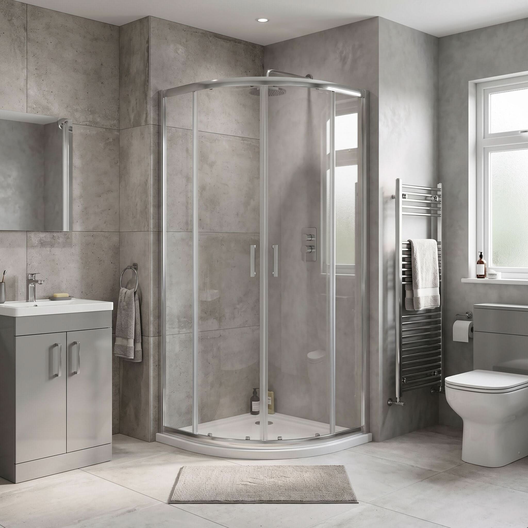 Matrix Two Door 6mm Glass Quadrant Shower Enclosure