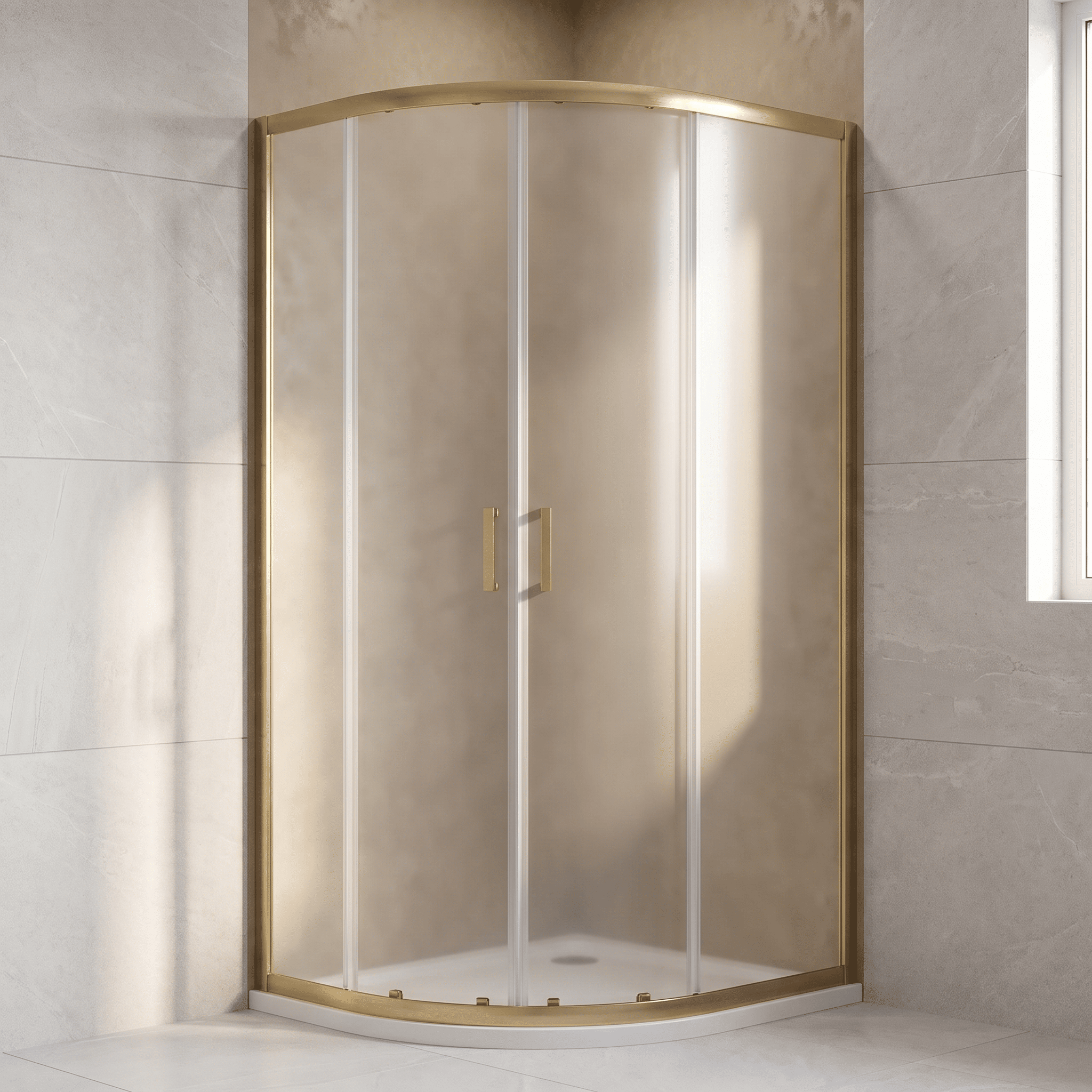 Matrix 6mm Glass 2 Doors Offset Quadrant Shower Enclosure