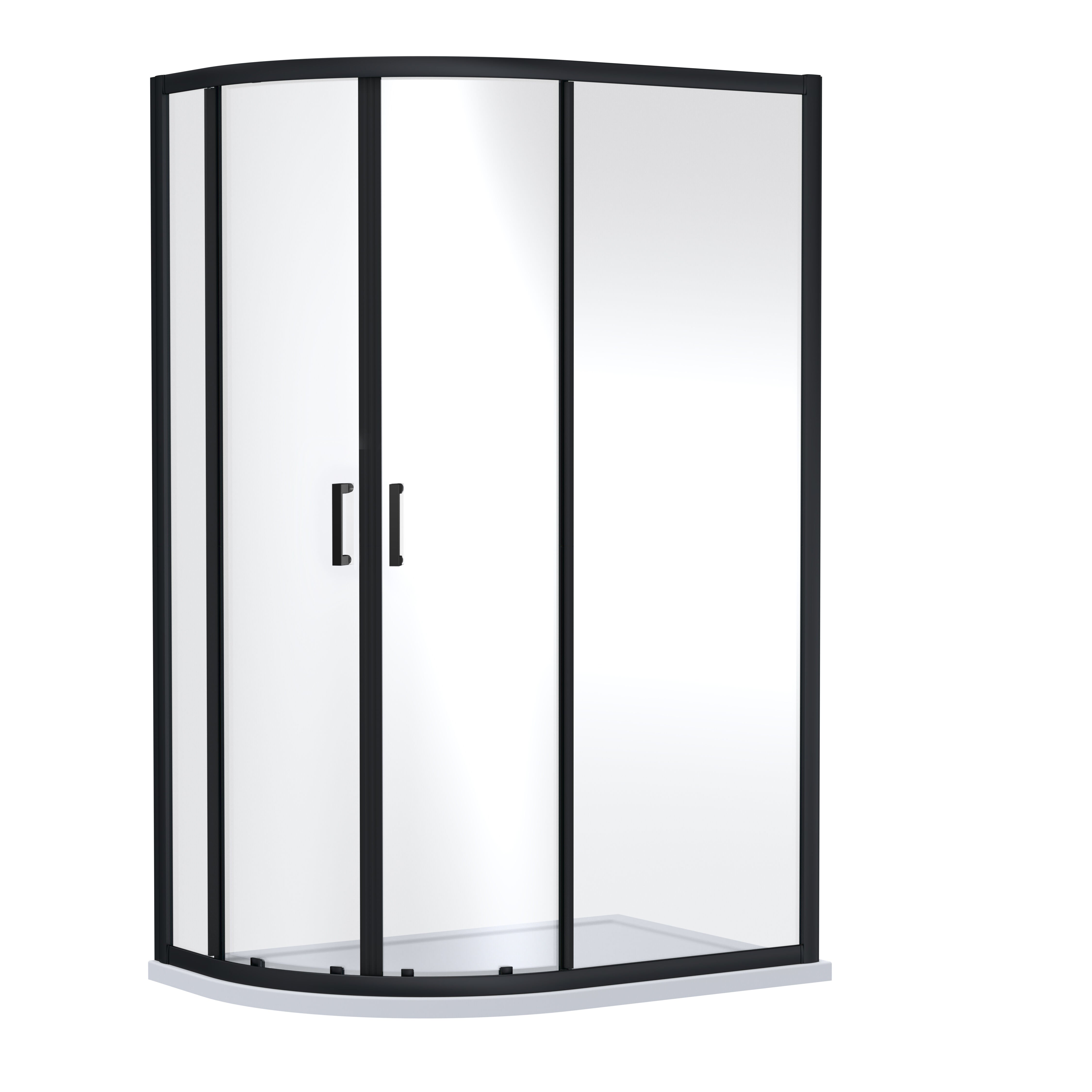 Matrix 6mm Glass 2 Doors Offset Quadrant Shower Enclosure