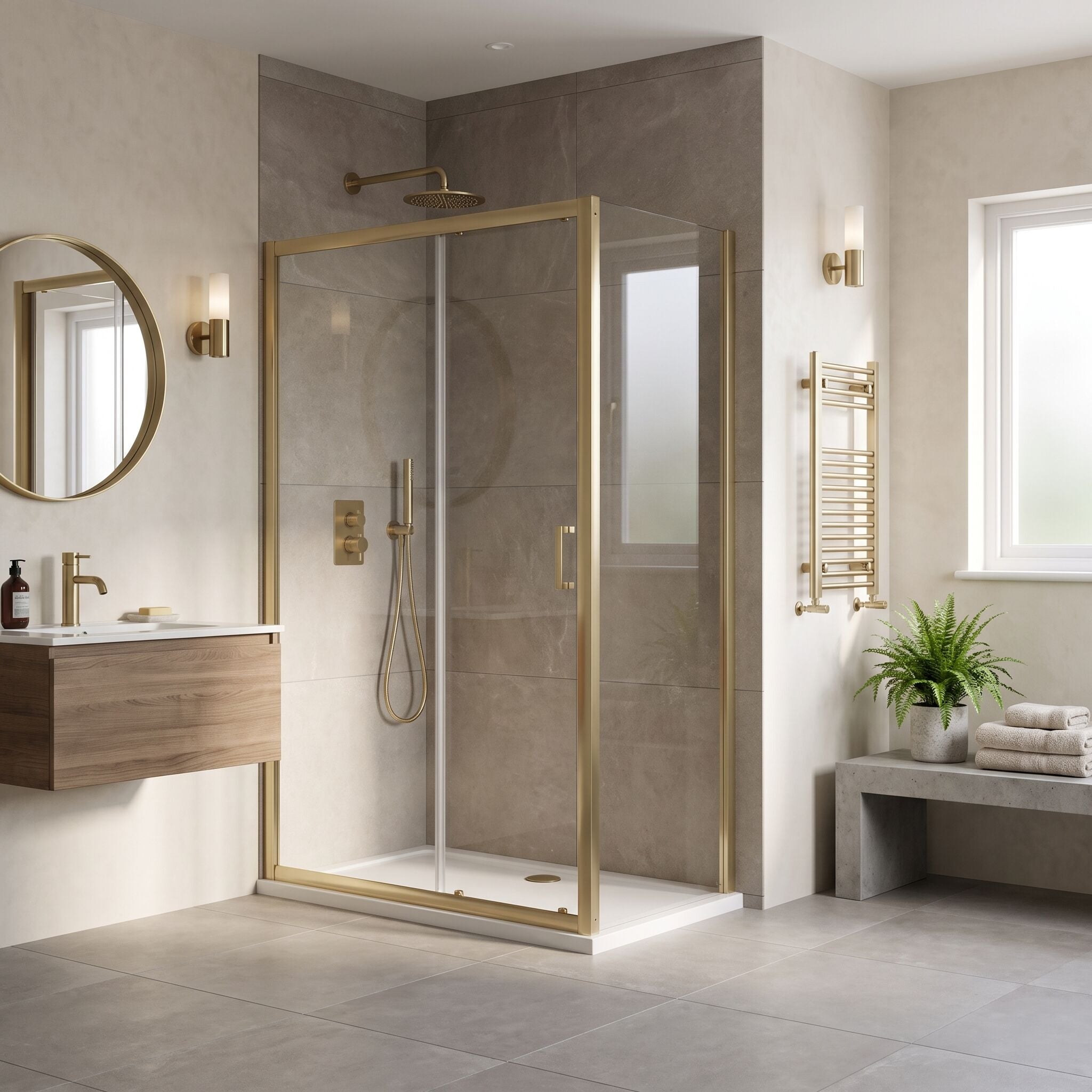 Matrix 6mm Glass Recessed Sliding Shower Door