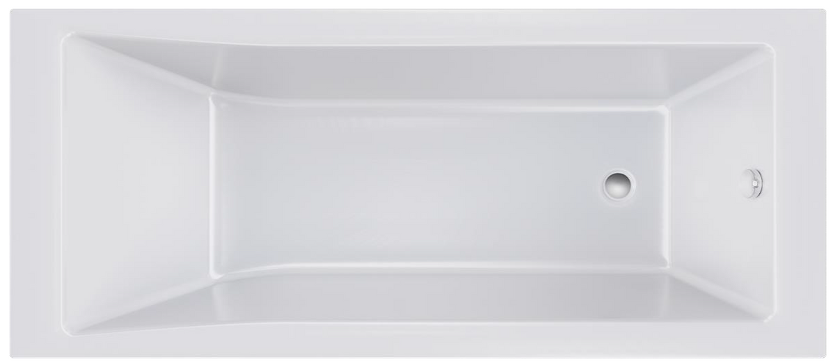 Boynton Straight Single Ended Rectangular Bath With Legs - European White