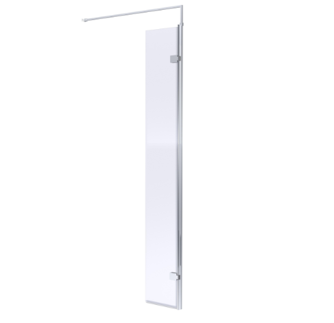 Cascade 8mm Glass Wetroom Return Panel With Support Bar