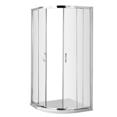 Foundry 5mm Glass 2 Doors Quadrant Shower Enclosure - Chrome