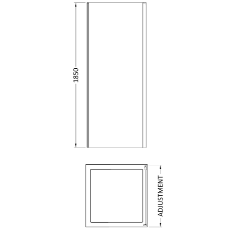 Foundry 5mm Glass Side Panel - Chrome