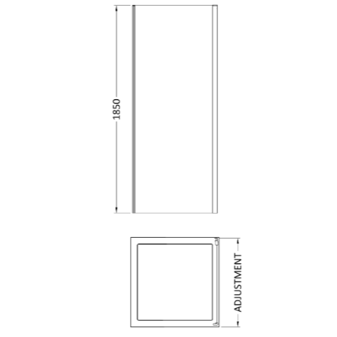 Foundry 5mm Glass Side Panel - Chrome