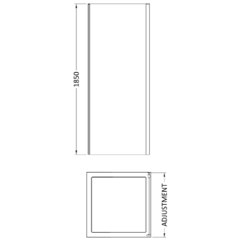 Foundry 5mm Glass Side Panel - Chrome
