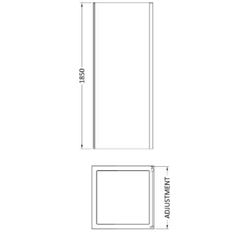 Foundry 5mm Glass Side Panel - Chrome