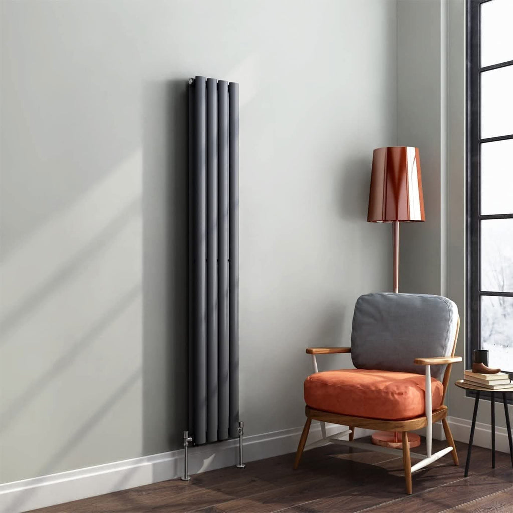 iBathUK Strata Vertical Double Panel Radiator, Designer Radiator
