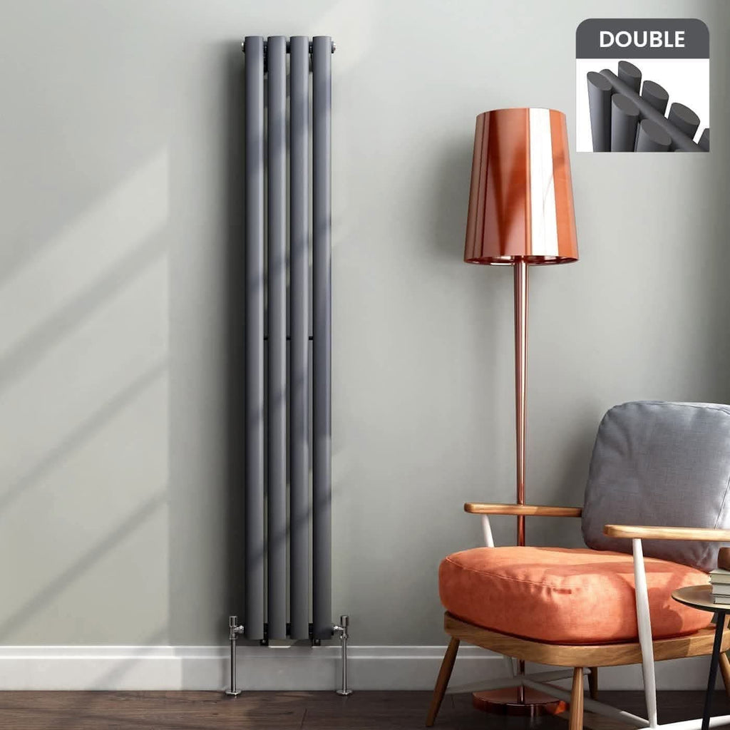 iBathUK Strata Vertical Double Panel Radiator, Designer Radiator